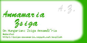 annamaria zsiga business card